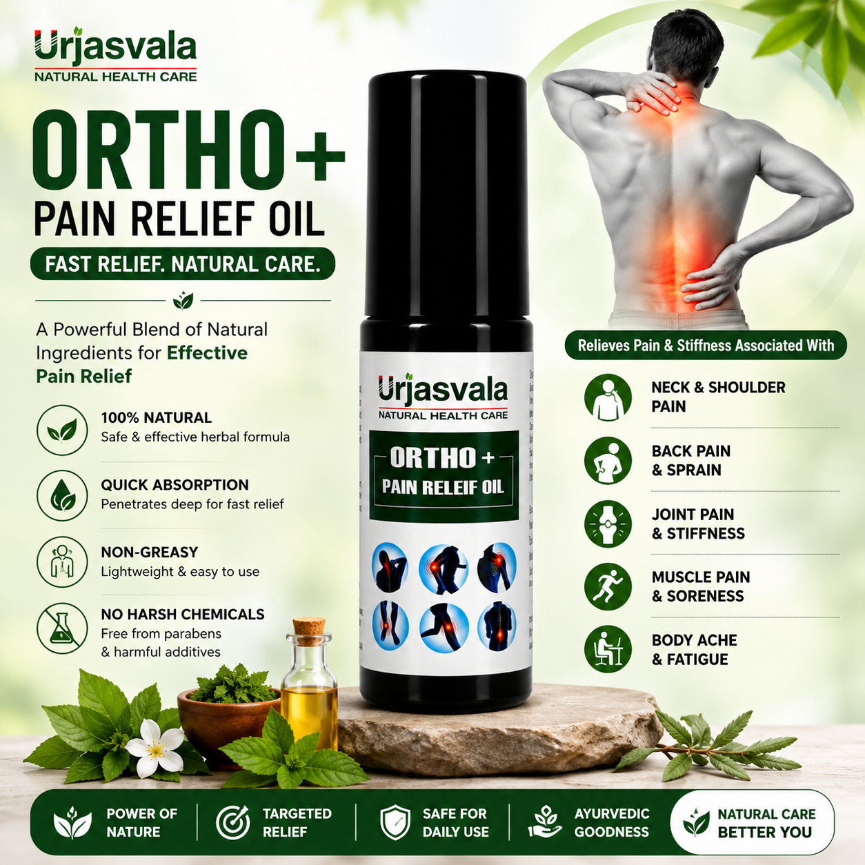 Ortho+ Pain Relief Oil - Image 2